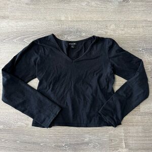 Pretty little thing black long sleeve shirt